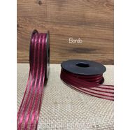 FİTİLLİ KURDALE  BORDO 2,5 CM