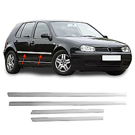 Volkswagen Golf 4 Krom Kapı Çıtası (4prç) 1998-2005 Arası P.Çelik