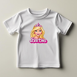 Barbie Baskılı Normal Kalıp  Çocuk Tişört