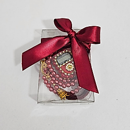 Kırmızı Tesbih Ve Taşlı Zikirmatik