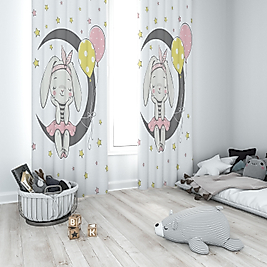 Minibabyrooms Ayda Sevimi Tavşan Temalı Fon Perde