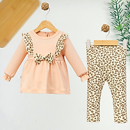 Leopar Desen Taytlı Takım