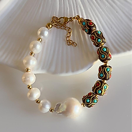 Velvet Shine Pearl Bracelet | Bileklik