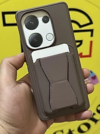 Redmi Note 13 Pro 4G Kartlıklı Standlı Deri Telefon Kılıfı