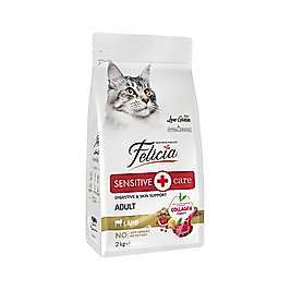 Felicia Hipoalerjenik Az Tahıllı Kuzu Etli Yetişkin Kedi Maması (2 kg)