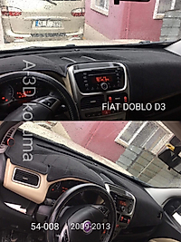 Fiat Doblo D3 2009 - 2013 Konsol Torpido 3D Koruma