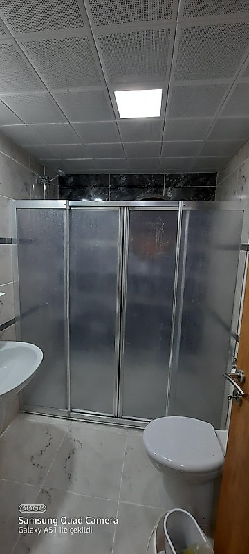 160cm ile 180cm arası 2 sabit 2 sürgülü parlak profil mika duşakabin