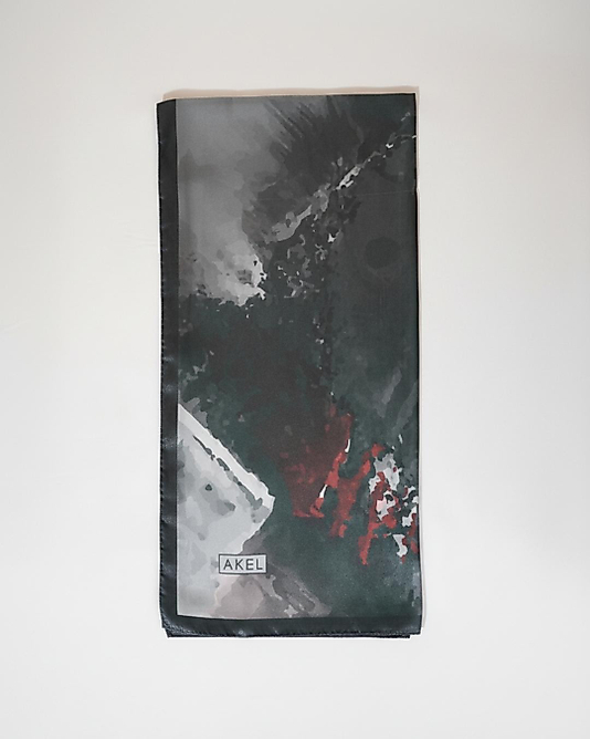 Dijital Kristal Eşarp Pastel Boya Desen