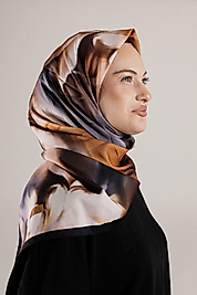 DESENLİ FRANSIZ İPEĞİ EŞARP DESEN-1