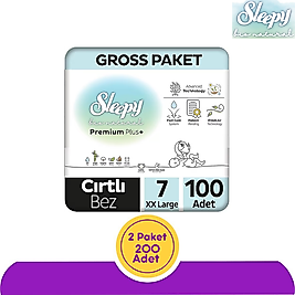 Sleepy Bio Natural No:7 XXLarge Bebek Bezi 100'lü (200 Adet)