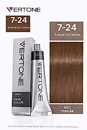 VERTONE SAÇ BOYASI 60 ML. (7-24 KUMRAL İNCİ KAHVE)