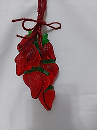 Çilek Figürlü İpli Dekoratif El Yapımı Sabun