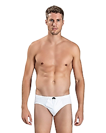 Gümüş Erkek Penye Slip Külot Beyaz Renk
