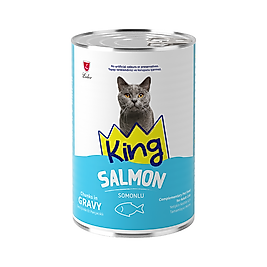 King Somonlu Kedi Konserve Maması (400 g)