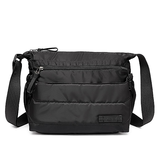 Smart Bags Yumuşak Kumaş Askılı Postacı Kadın Çantası - Siyah