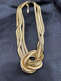 Üçlü İtalyan zinciri gold renk çelik kolye