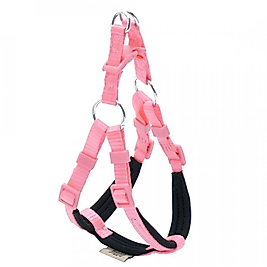 Doggie Konforlu Dokumadan El Yapımı Ronin Model Köpek Göğüs Tasması -XXS Pink