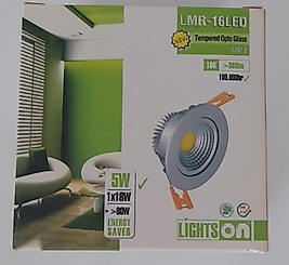Lıghtson 5W LMR-16LED 2'' LED Spot Krom Kasa Beyaz Işık 6500K