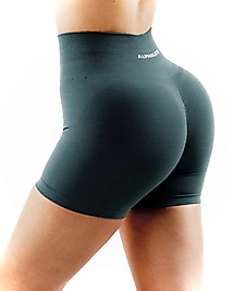 Alphalete Pine Dikişsiz Toparlayıcı Yüksek Bel Büzgülü Spor Şort