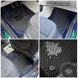 Skoda Fabia 2 2007 - 2014 Akıllı Premium Eva Oto Paspas (Aksesuarlar Fiyata Dahil Değildir)