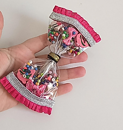 Şeffaf Klipsli ŞŞeker Toka Pembe