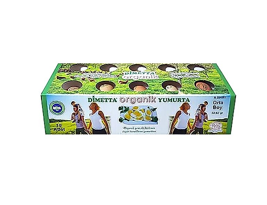 Dimetta Organik Yumurta Sertifikalı 10 lu