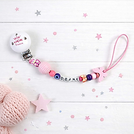 Küçük Prenses İsme Özel Emzik Askısı