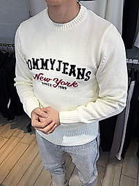 ZEROWEAR - TOMMYJEANS GÖĞÜS DETAYLI PREMİUM KALİTE TRİKO KAZAK