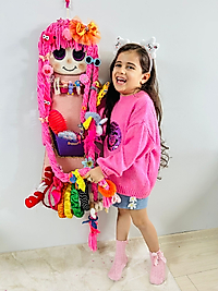 Süslü Kızlar Organizer (toka, gözlük, broş, takı düzenleyici) Pembe  renk
