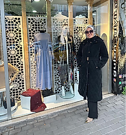 Kadife görünümlü mont