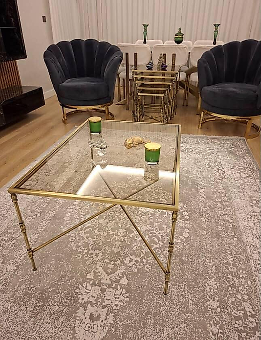 ESKİTME TORNALI SET BRONZ CAM