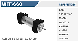 YAKIT FİLTRESİ AUDI Q5 2.0 TDI 08> 3.0 TDI 08>