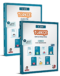 3D Yayınları 6. Sınıf Türkçe Çalışma ve Sınıf İçi Etkinlik Kitabı 2025 2026 Yeni Baskı Sezon