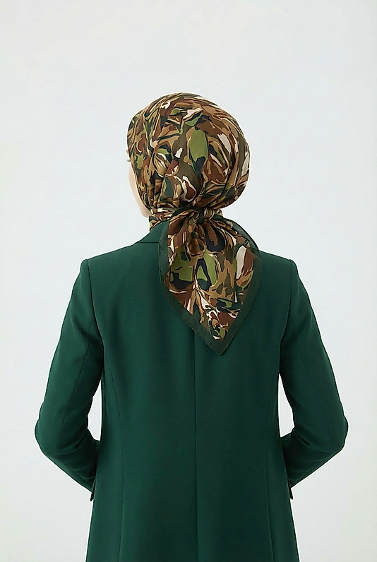 Spring Eşarp Kamuflaj Desen