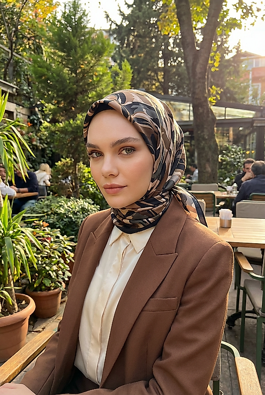 Spring Eşarp Kamuflaj Desen