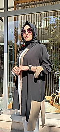 BLOK MODELLİ BÜYÜK BEDEN BAYAN GÖMLEK KAP