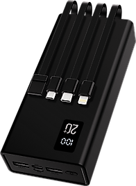 20.000mAH LCD Göstergeli Typce-C Kablolu PowerBank 2xUSB