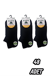 Kadın Pars Bambu Patik Çorap 48 Adet