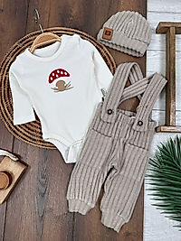 MANTARLI SALOPETLİ UNİSEX TULUM