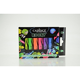 Kooky Fosforlu Akrilik 15ml 6'lı Set