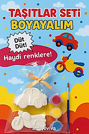 Taş boyama seti Taşıtlar serisi araba motor