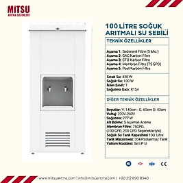 Mitsu 100 Litre Soğuk Arıtmalı Su Sebili