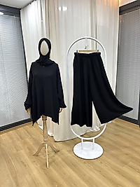 Bambu Börümcük İkili Takım / Lastik Kol - Pantolonlu