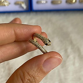 Xuping Gold Rengi Taşlı  Yılan Yüzük