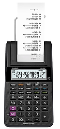 CASIO HESAP MAKİNESİ ŞERİTLİ HR-8RC-BK 12 HANE