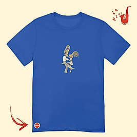 Caz Dans Özel Tasarım Sax Oversize T-Shirt