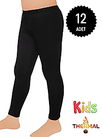 Gümüş İç Giyim 4072 Kız Çocuk Termal Tayt 12 li Paket