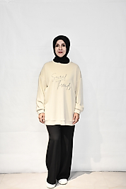 Basic Baskılı Taş Tunik