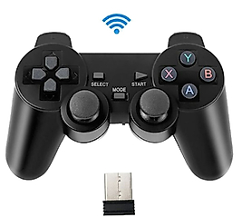 6IN1 2.4G WiFii Kablosuz Android TV / PC Uyumlu Titreşimli USB Joystick Oyun Kolu Gamepad PL-2860