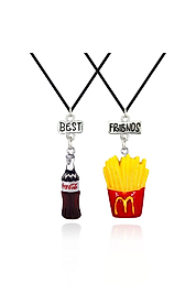 Patates Ve Kola 2'li Best Friends Kolye